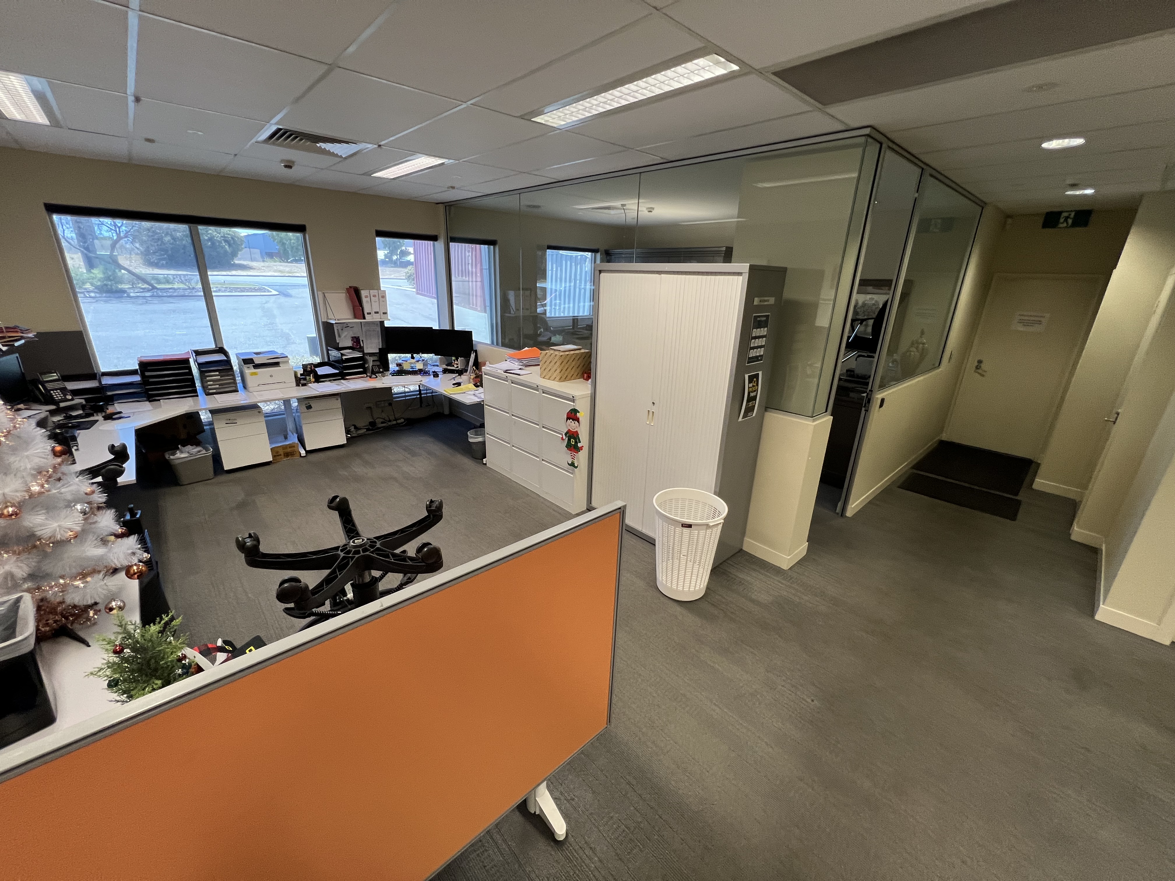 Office carpet after cleaning