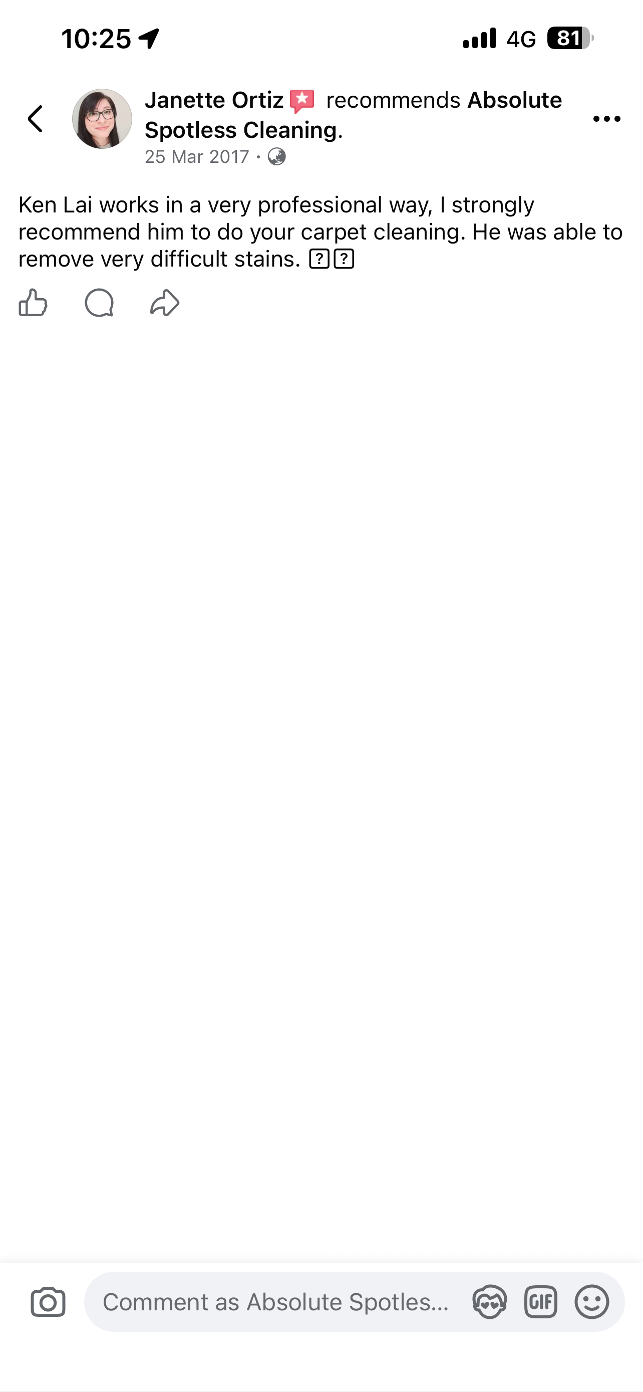 Client review from Danii Jacobs
